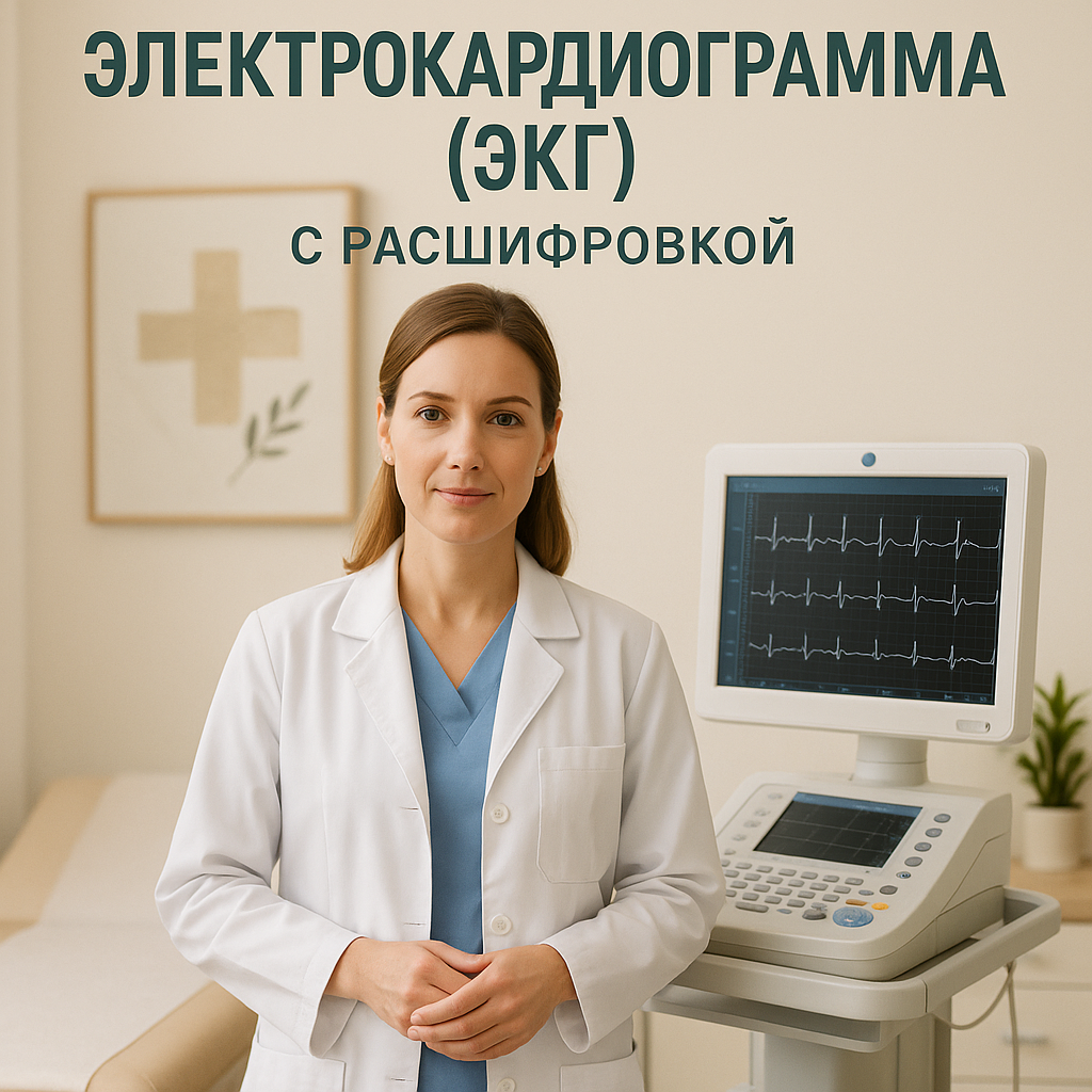 Электрокардиограмма (ЭКГ) с расшифровкой